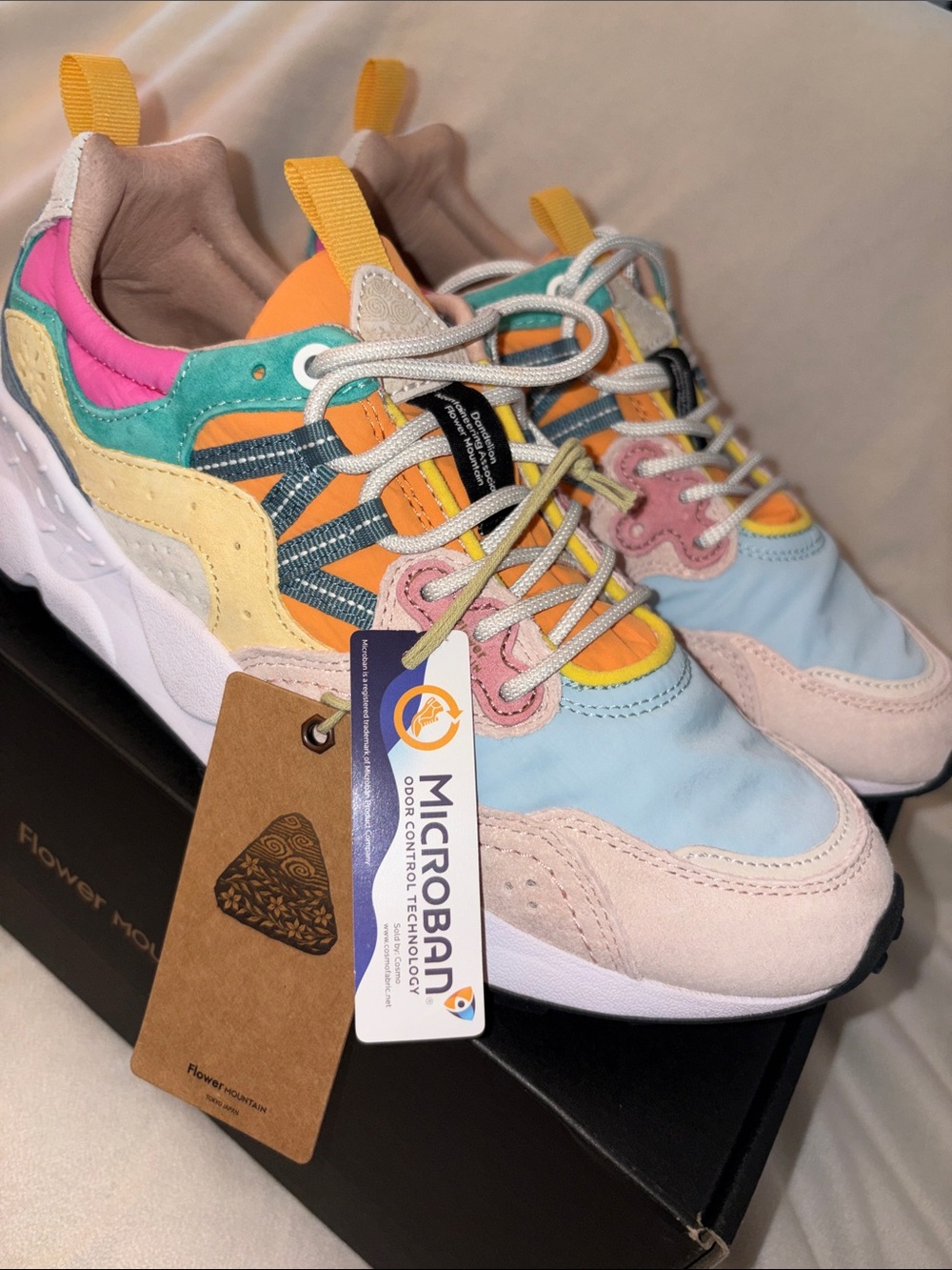 NWT YAMANO 3 WOMAN
Suede and technical fabric sneakers - Pink-Light Blue - Picture 9 of 15